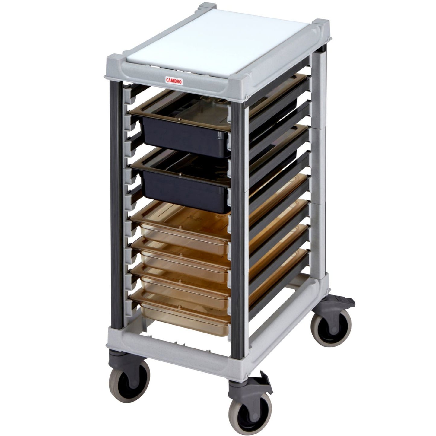 Utility Carts – Camshelving 9x GN 1/1 container transport trolley - Carlat