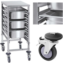 Utility Carts – Catering transport trolley for 7x GN1/1 containers, - Carlat