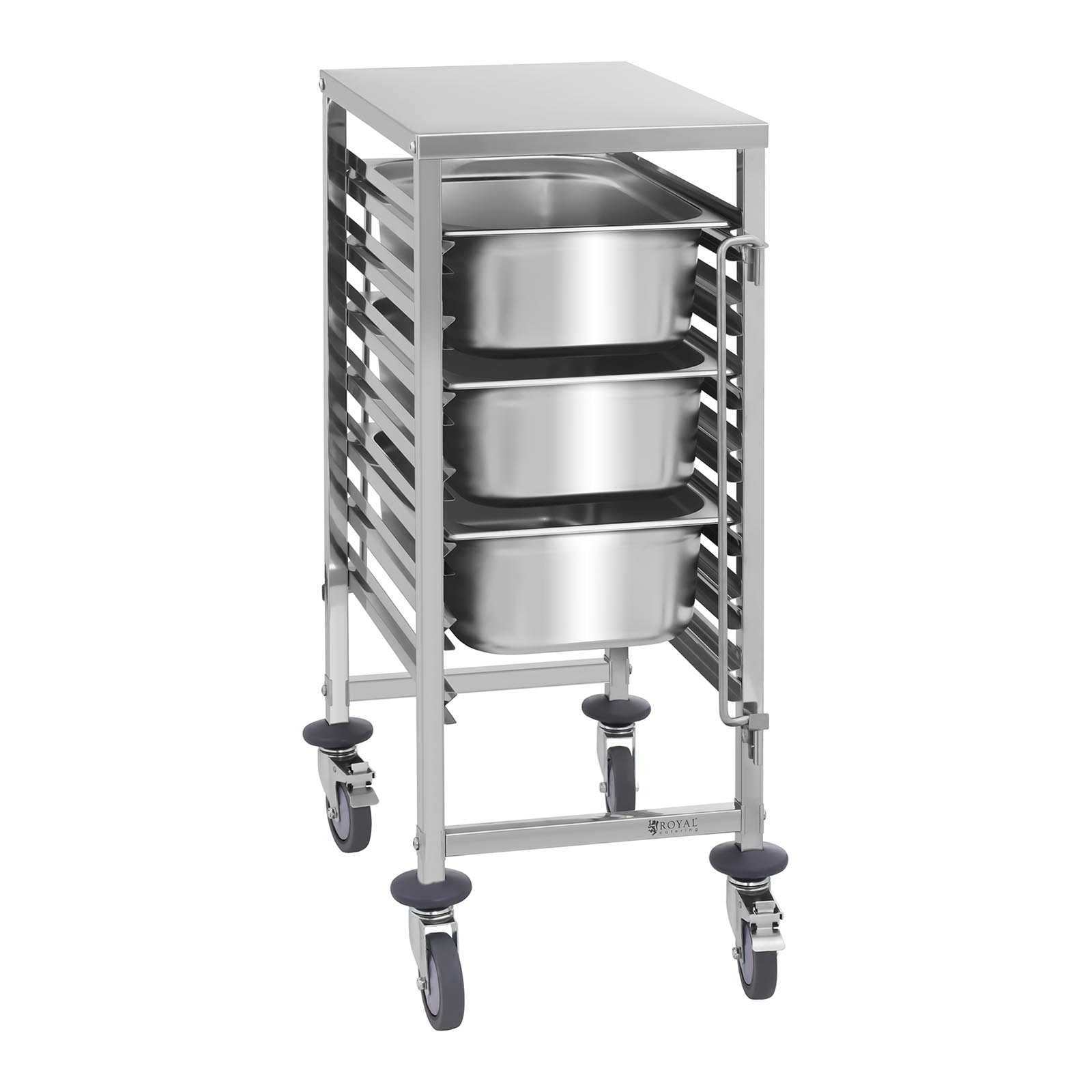 Utility Carts – Catering transport trolley for 7x GN1/1 containers, - Carlat