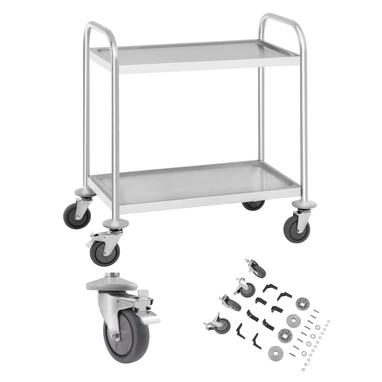 Utility Carts – Catering trolley with 2 shelves, made of - Carlat