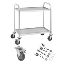 Utility Carts – Catering trolley with 2 shelves, made of - Carlat