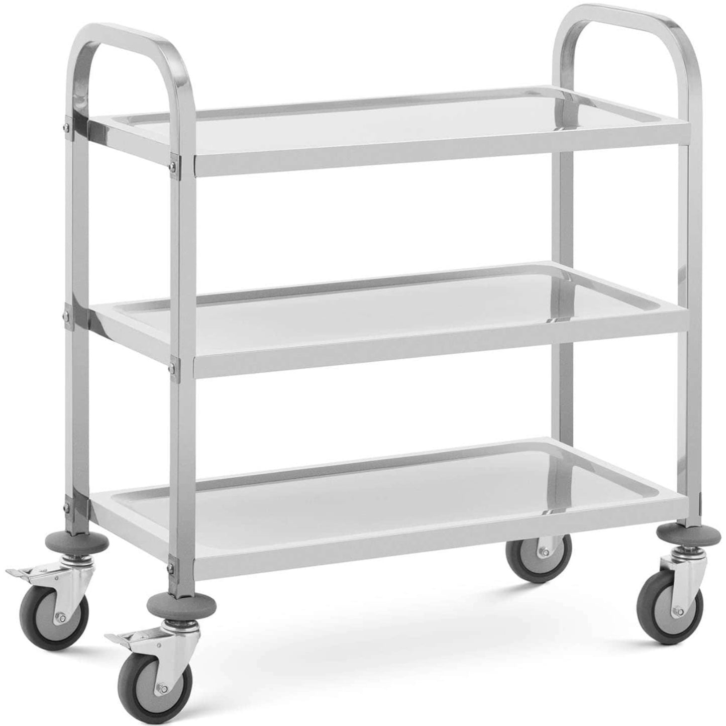 Utility Carts – Catering waiter trolley for serving, 3 shelves, - Carlat