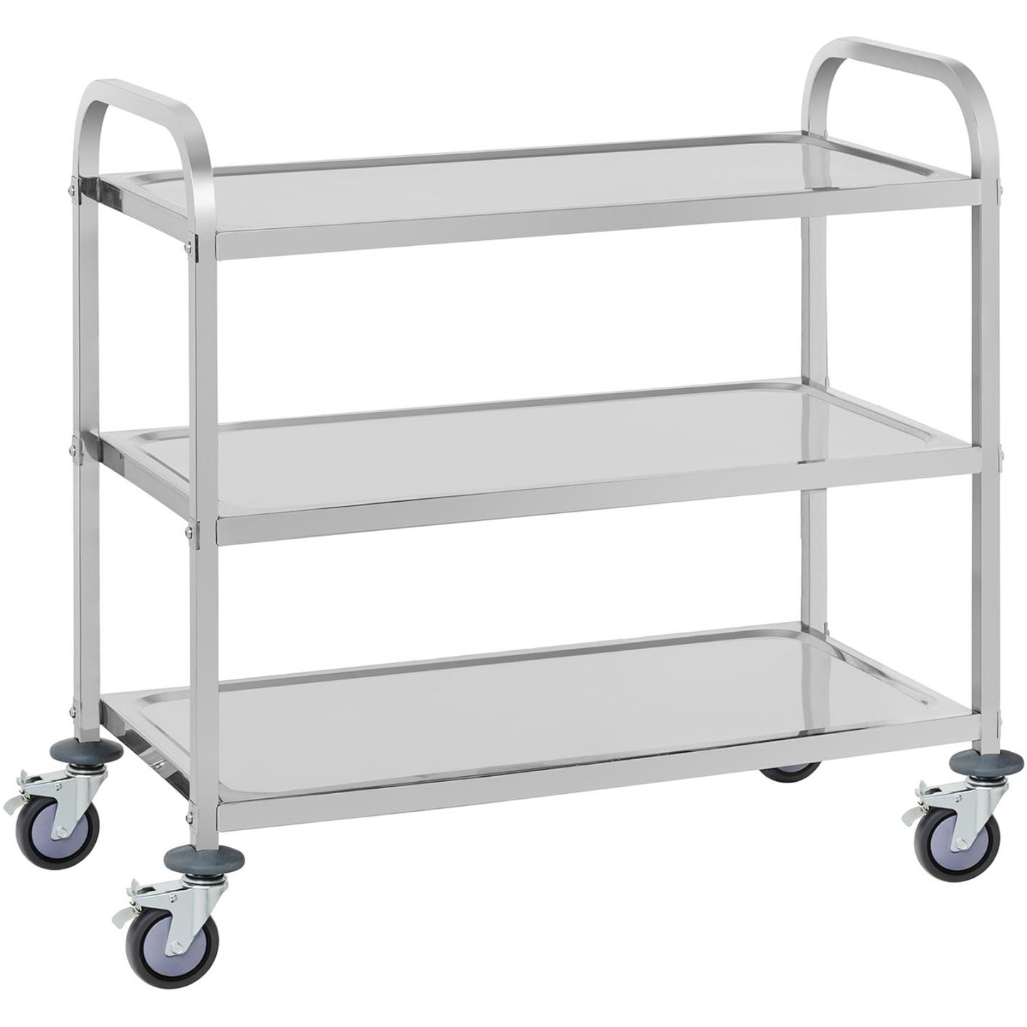 Utility Carts – Catering waiter trolley with 3 shelves up - Carlat