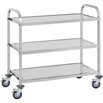 Utility Carts – Catering waiter trolley with 3 shelves up - Carlat