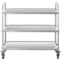 Utility Carts – Catering waiter trolley with 3 shelves up - Carlat