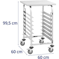 Utility Carts – Catering waiter trolley with shelf for transporting - Carlat