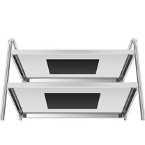 Utility Carts – HoReCa waiter's trolley, stainless steel, 3 shelves, - Carlat