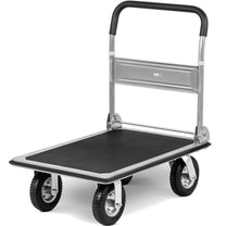 Utility Carts – Manual foldable warehouse platform trolley, 1 side, - Carlat