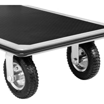 Utility Carts – Manual foldable warehouse platform trolley, 1 side, - Carlat