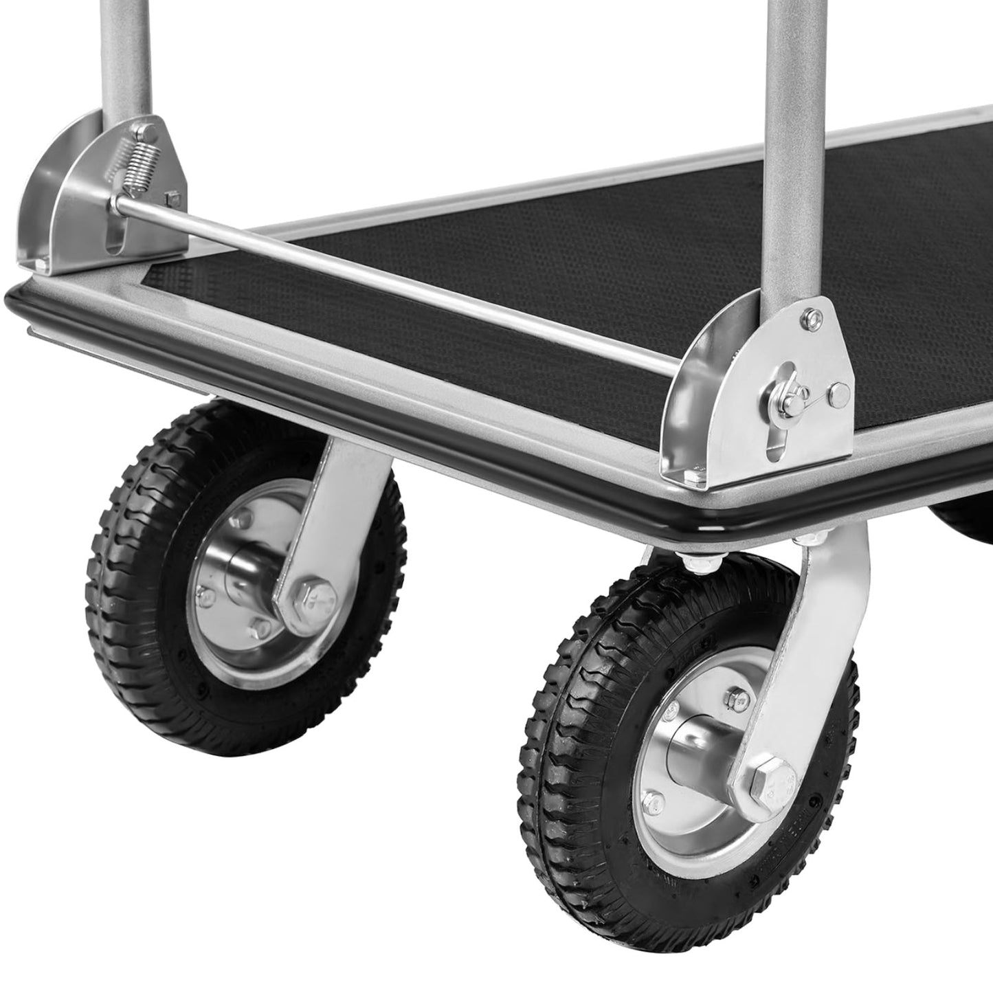 Utility Carts – Manual foldable warehouse platform trolley, 1 side, - Carlat