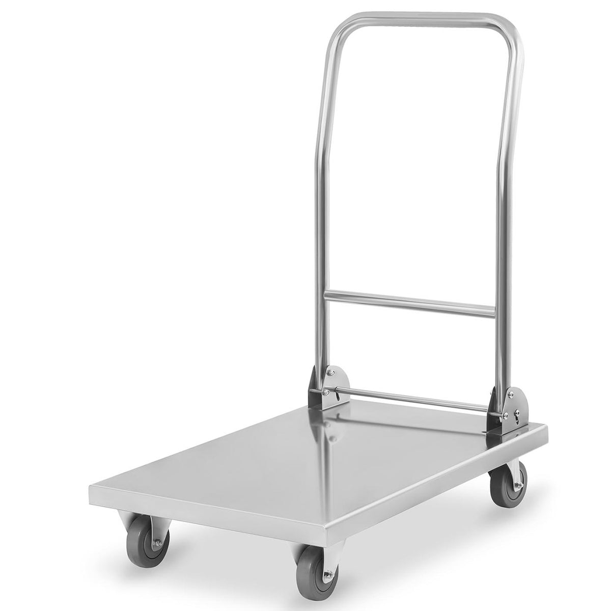 Utility Carts – Platform warehouse transport trolley with foldable handle - Carlat