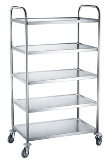 Utility Carts – Wózek kelnerski stalowy 5-półkowy - Hendi 810125 - Carlat