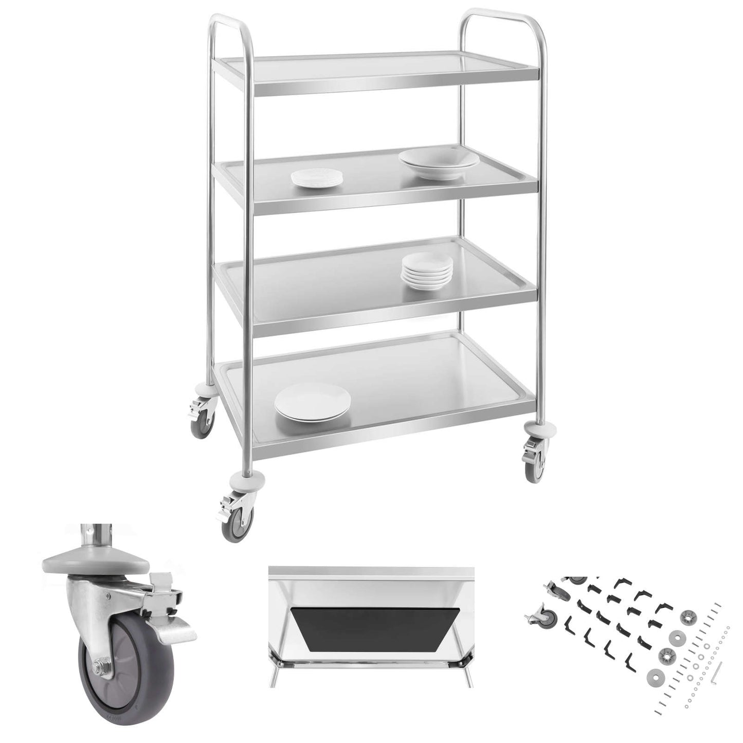 Utility Carts – Wózek kelnerski ze stali nierdzewnej - 4 - Carlat