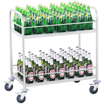 Utility Carts – Wózek kelnerski ze stali nierdzewnej z relingami - Carlat