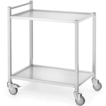 Utility Carts – Welded, mobile, 2-shelf catering catering trolley up - Carlat
