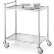 Utility Carts – Welded, mobile, 2-shelf catering catering trolley up - Carlat