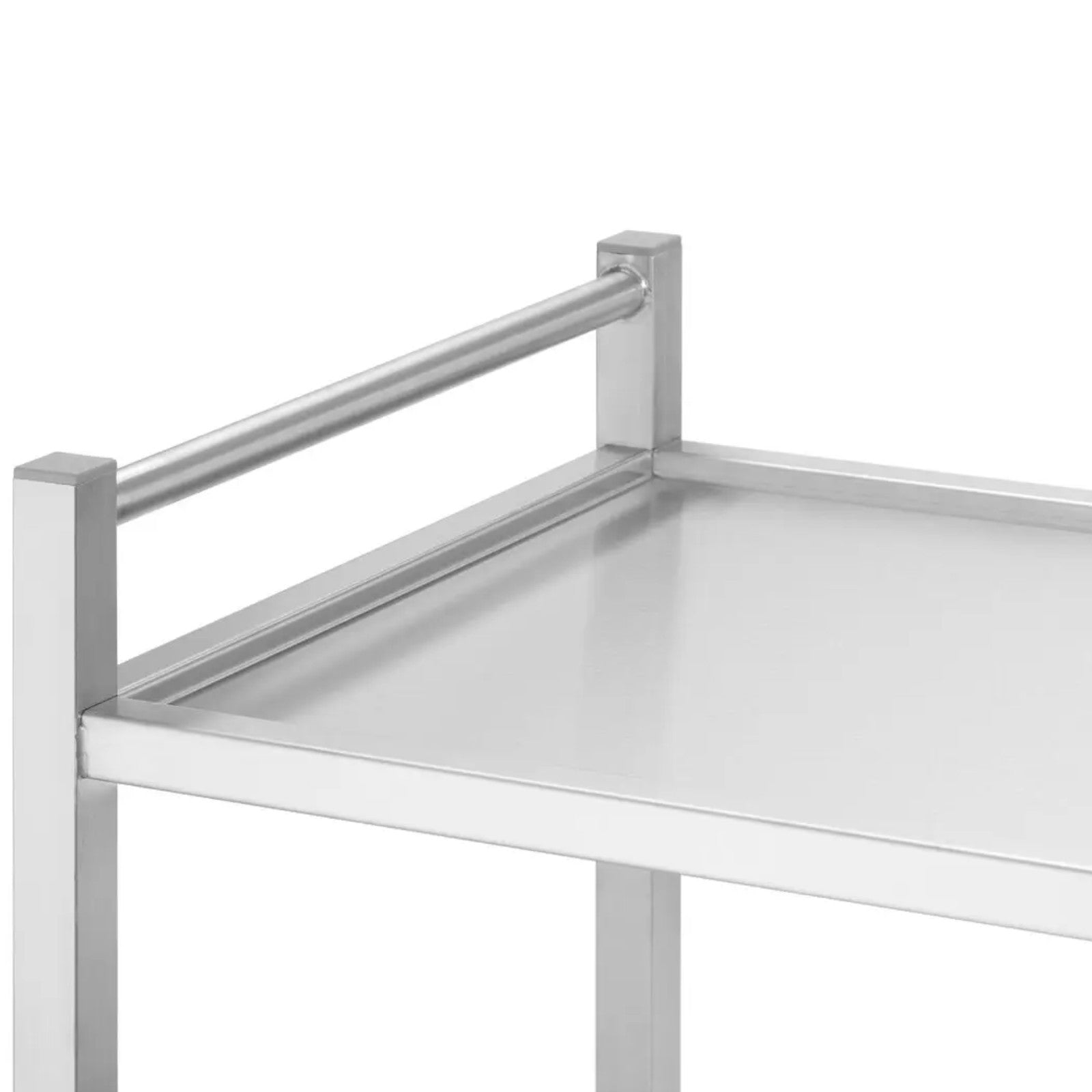 Utility Carts – Welded, mobile, 2-shelf catering catering trolley up - Carlat