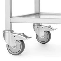 Utility Carts – Welded, mobile, 2-shelf catering catering trolley up - Carlat