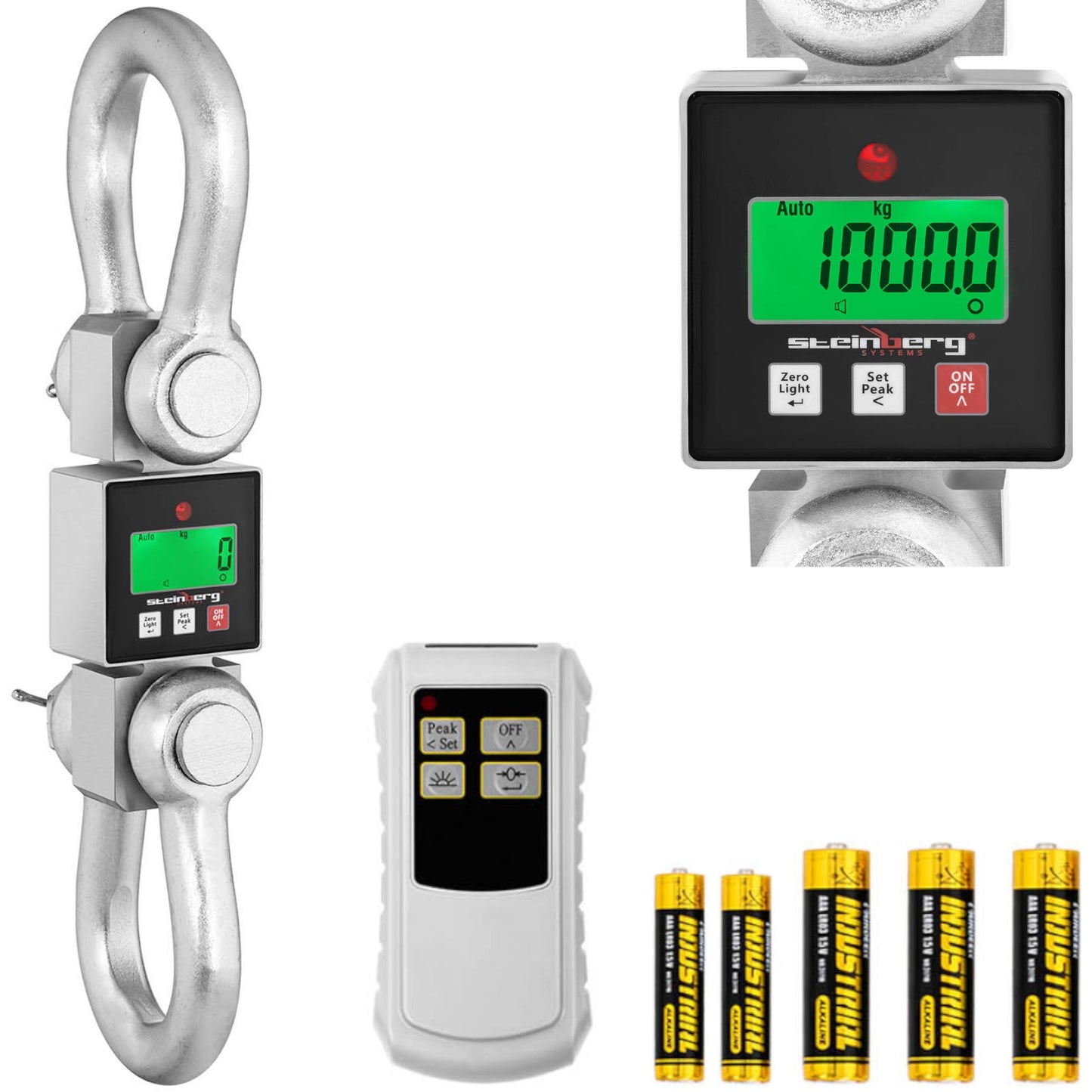 Utility Hooks – Suspended warehouse hook scale with LCD remote - Carlat