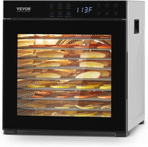 VEVOR Dehydrator, Dehydrator, 10 Stainless Steel Bowls, Electric 1000 W Food Dryer with Adjustable Temperature, Freezer Dryer for Dried Meat, Meat, Fruit, Vegetables, Herbs, Dog Treats - Carlat