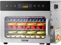 VEVOR Dehydrator, Dehydrator, 10 Stainless Steel Bowls, Electric 1000 W Food Dryer with Adjustable Temperature, Freezer Dryer for Dried Meat, Meat, Fruit, Vegetables, Herbs, Dog Treats - Carlat