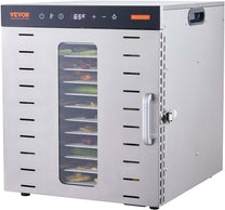 VEVOR Dehydrator, Dehydrator, 10 Stainless Steel Bowls, Electric 1000 W Food Dryer with Adjustable Temperature, Freezer Dryer for Dried Meat, Meat, Fruit, Vegetables, Herbs, Dog Treats - Carlat