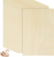 VIDETOL Pack of 24 Plywood Panels, 300 x 200 x 1.5 mm Balsa Wood Panels, Basswood Plywood Panels, Plywood Wood Panels, Wooden Panels for Crafts and DIY Model - Carlat