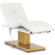 VITERBO cosmetic chair for SPA tattoo massage 150 kg - white and gold - Carlat