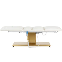 VITERBO cosmetic chair for SPA tattoo massage 150 kg - white and gold - Carlat