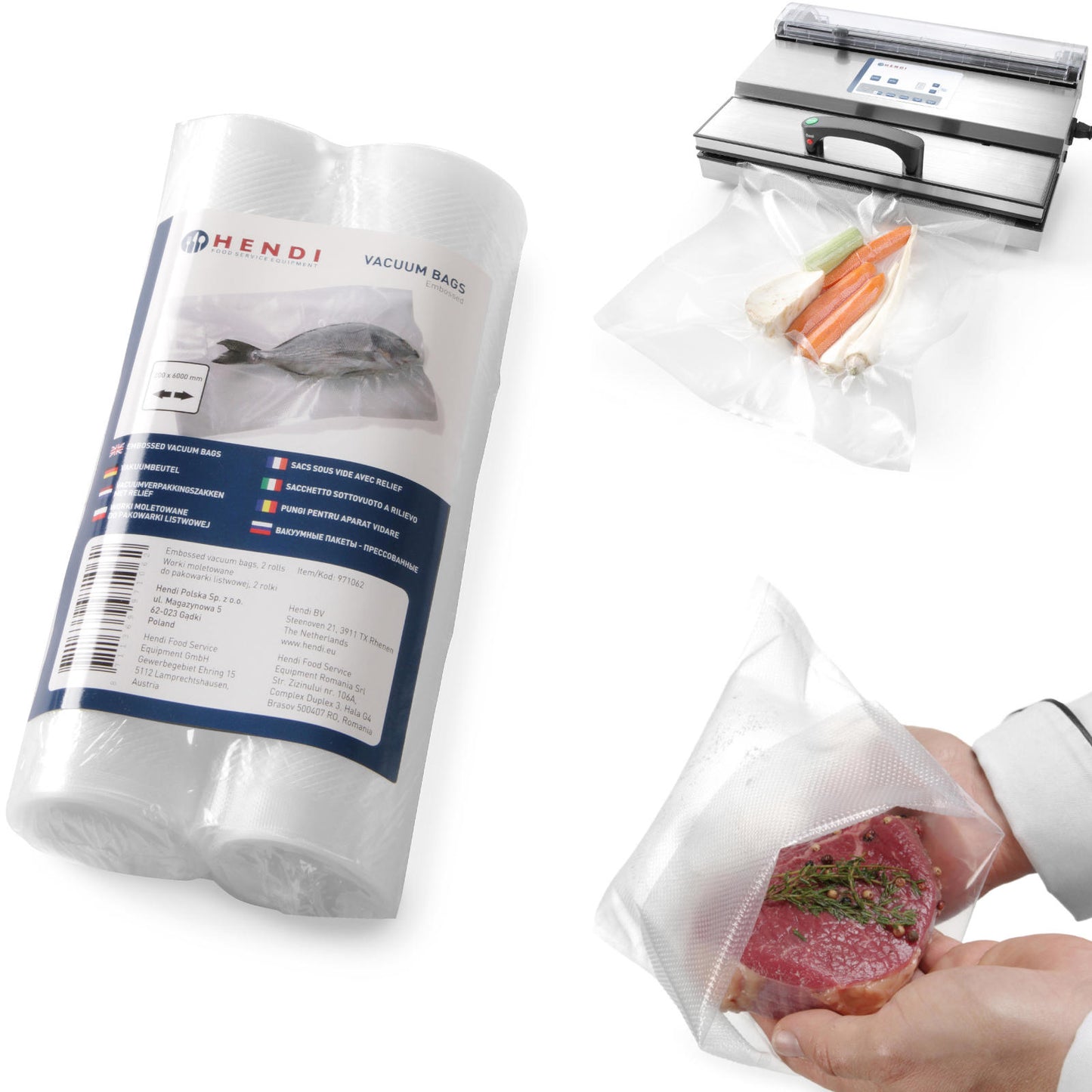 Vacuum Sealer Bags – Knurled bags for strip vacuum packaging - Carlat