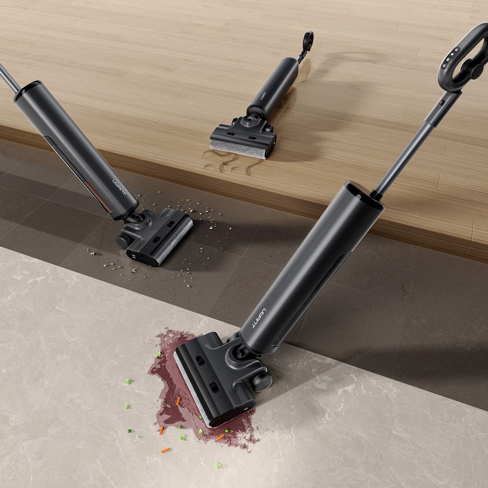 Vacuum cleaners – UWANT D600 vertical vacuum cleaner with mopping - Carlat