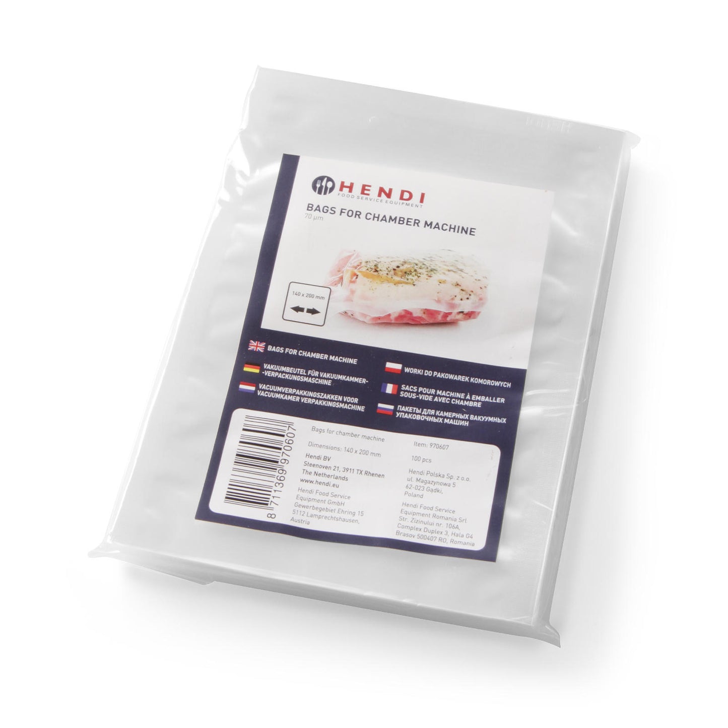 Vacuum packer bags 200x300mm 100pcs - Hendi 970614 - Carlat