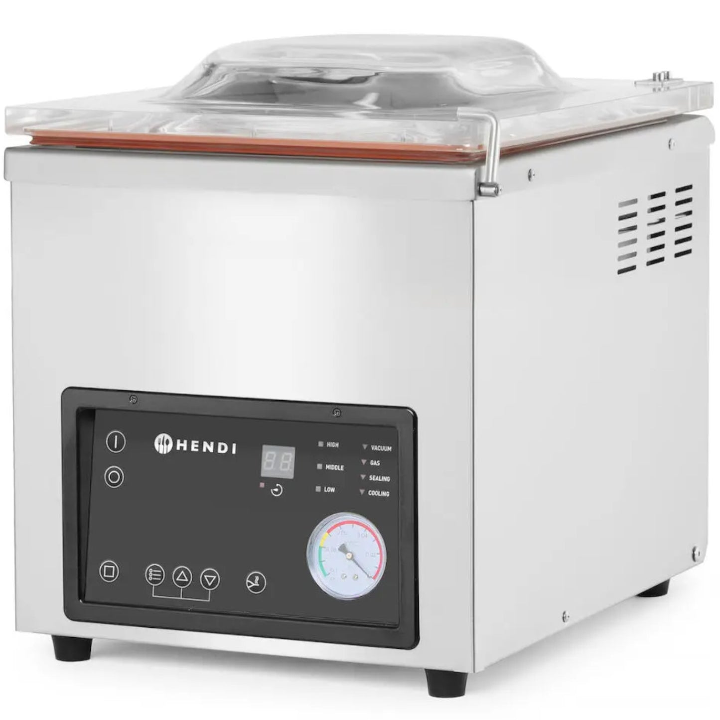 Vacuum packer for food chamber Profi Line for large portions 350mm 750W - Hendi 975275 - Carlat