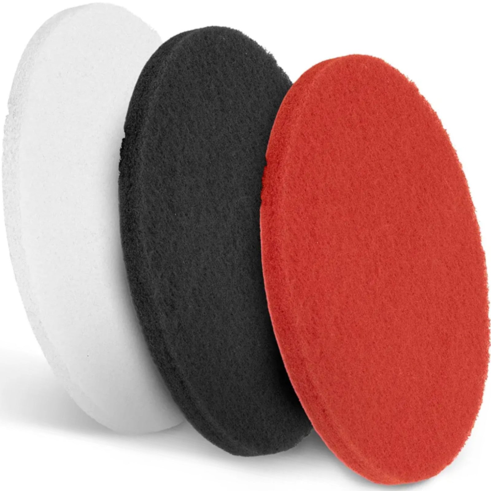 Vacuums – Pads for scrubber dryers dia. 17 inches white - Carlat