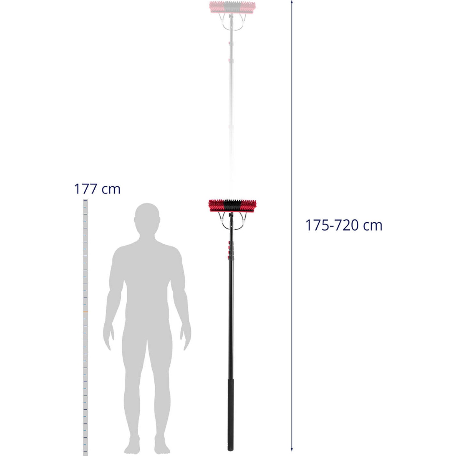 Vacuums – Telescopic water washer brush with a hose for - Carlat