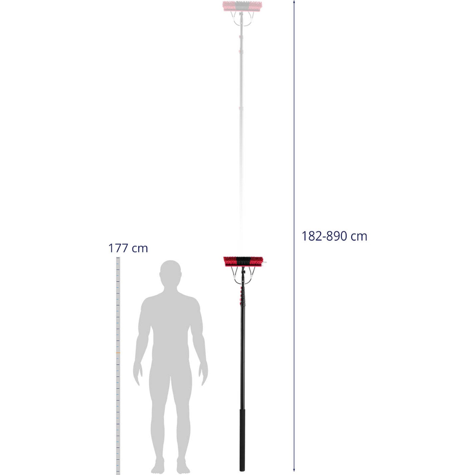 Vacuums – Telescopic water washer brush with a hose for - Carlat