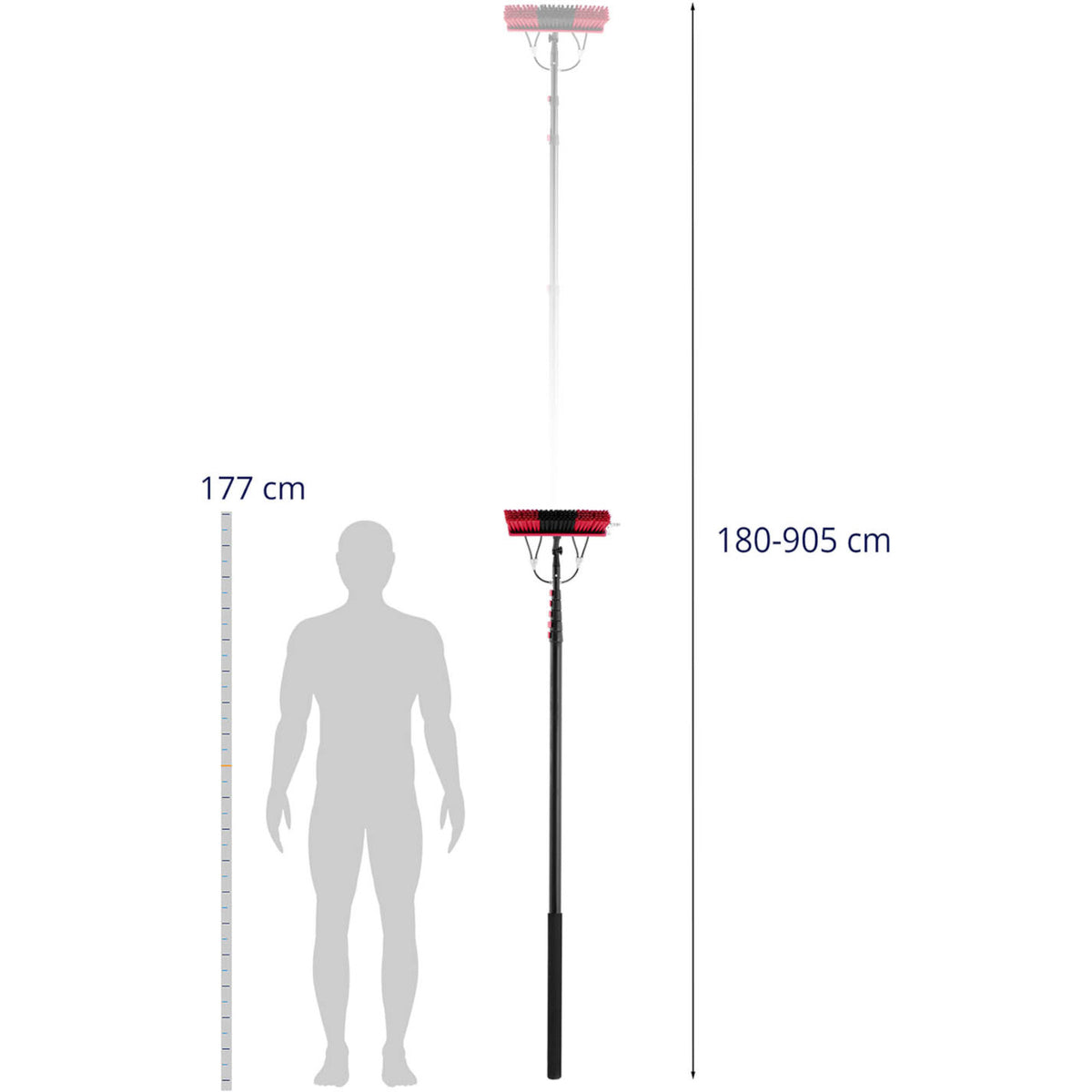Vacuums – Telescopic water washer brush with a hose for - Carlat