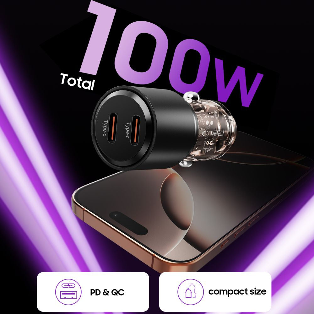 Vehicle Jump Starters – 2x USB-C PD 100W car charger - Carlat