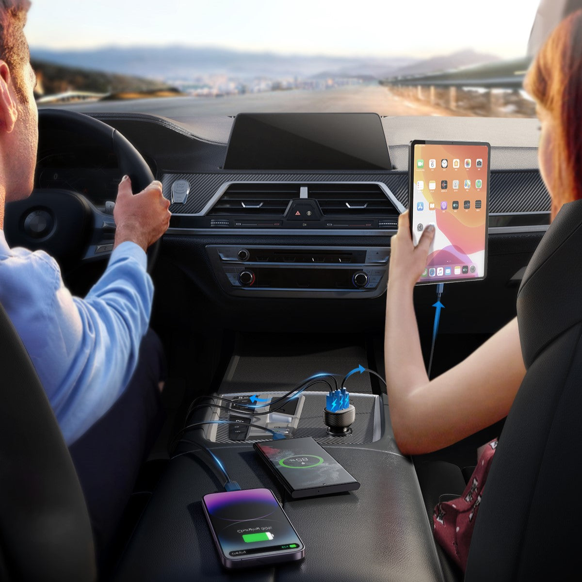 Vehicle Jump Starters – 3.4A car charger with 3x USB-A - Carlat