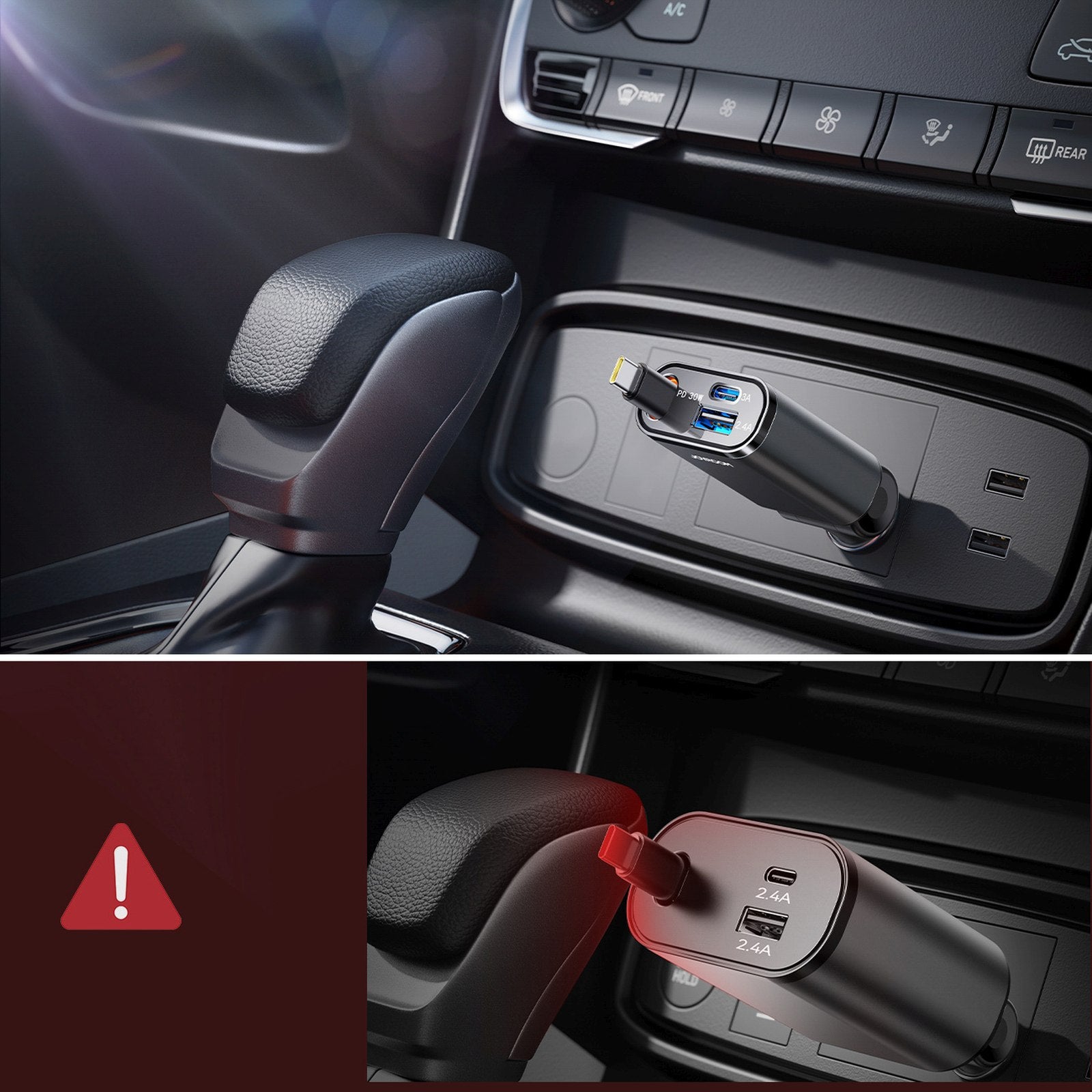 Vehicle Jump Starters – 3in1 car charger with retractable USB-A - Carlat