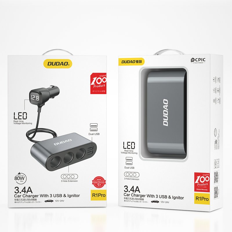 Vehicle Jump Starters – Car charger 2x USB + cigarette - Carlat