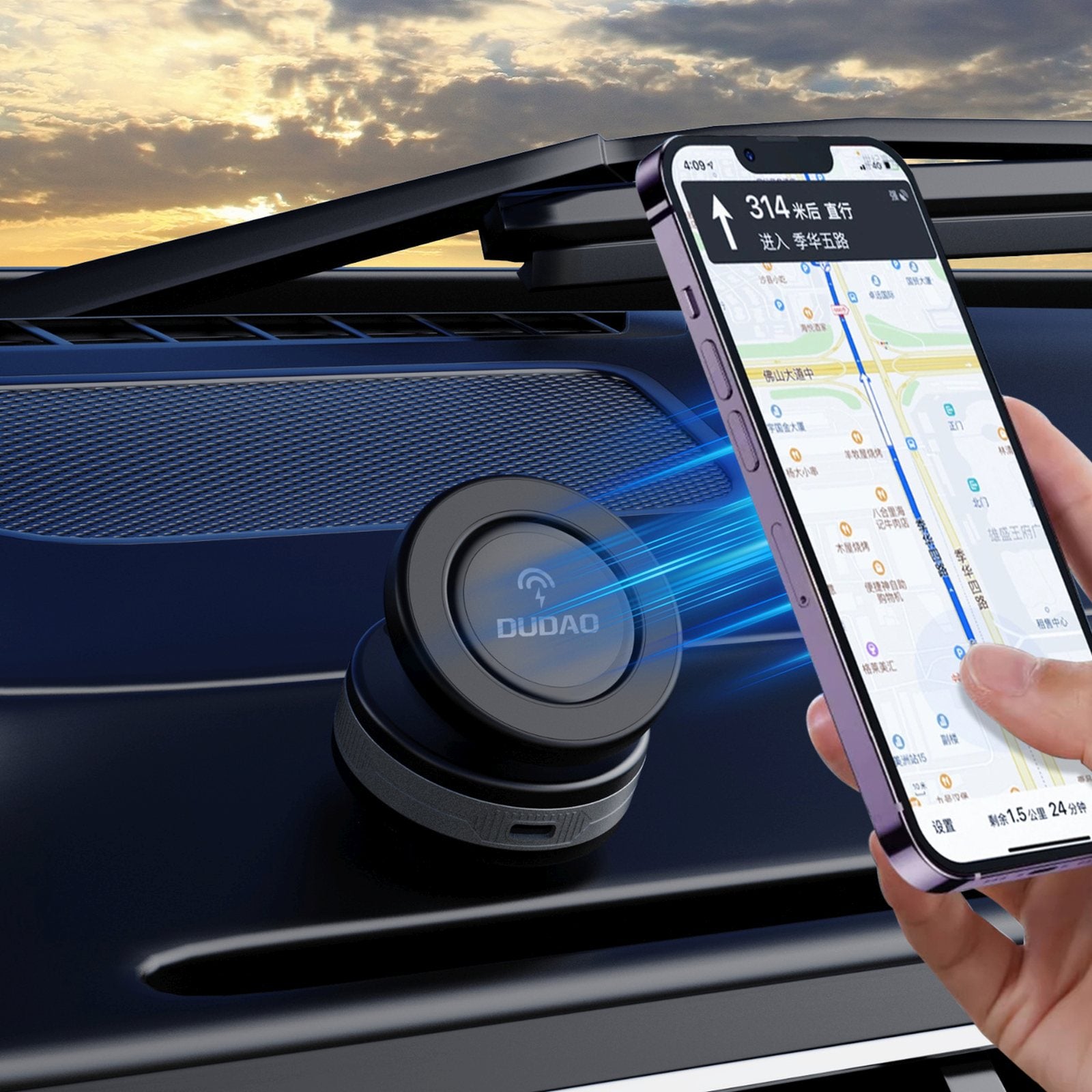 Vehicle Jump Starters – Car holder with a wireless suction - Carlat