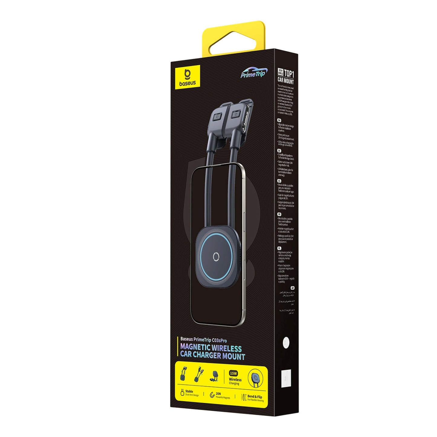 Vehicle Jump Starters – Car holder with inductive charger for - Carlat