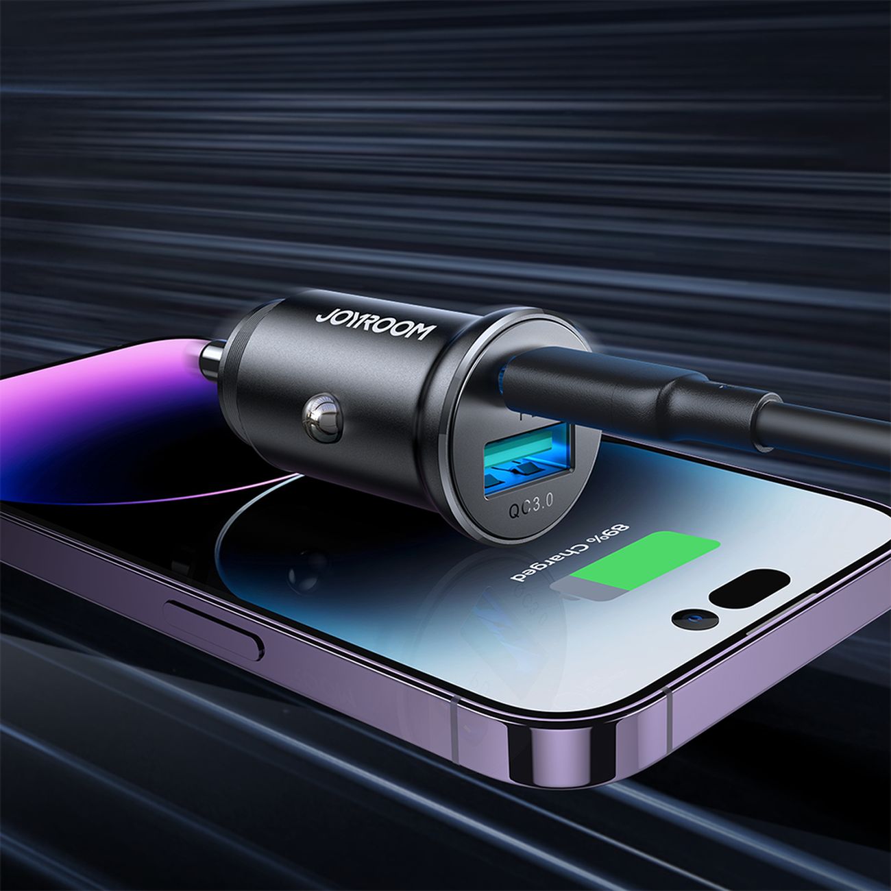 Vehicle Jump Starters – Mini car charger 60W USB-A QC3.0 - Carlat
