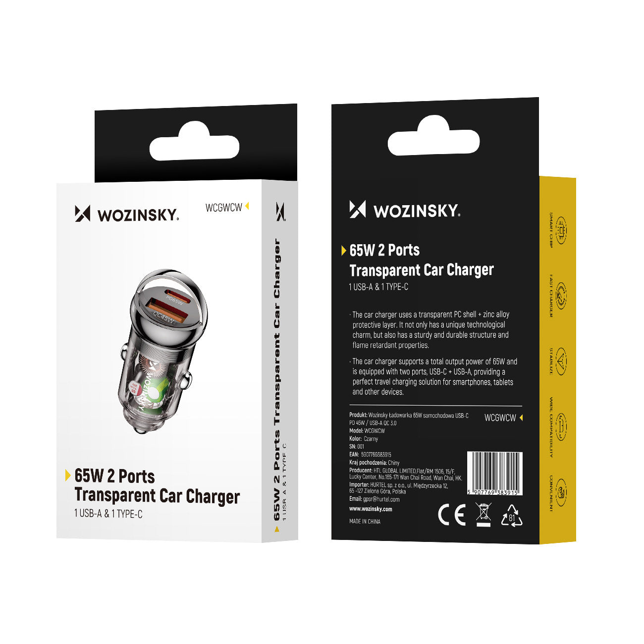 Vehicle Jump Starters – USB-A USB-C PD QC 65W car - Carlat