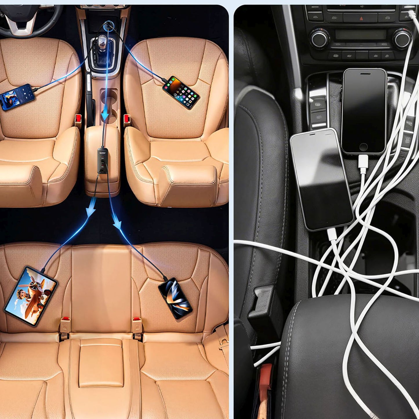 Vehicle Jump Starters – USB-A USB-C car charger with extension - Carlat