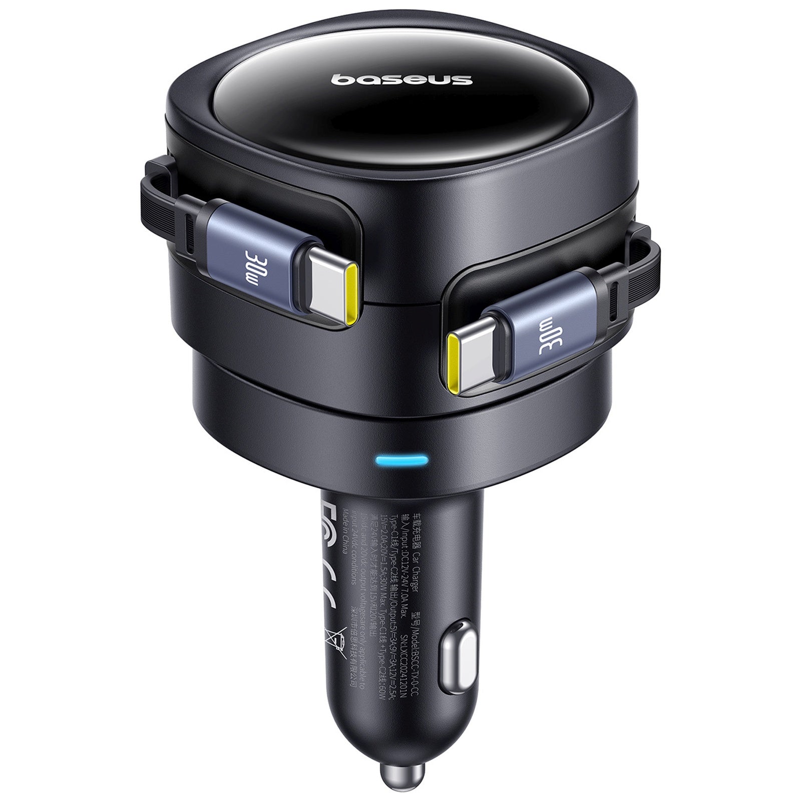 Vehicle Jump Starters – USB-C USB-A car charger with retractable - Carlat