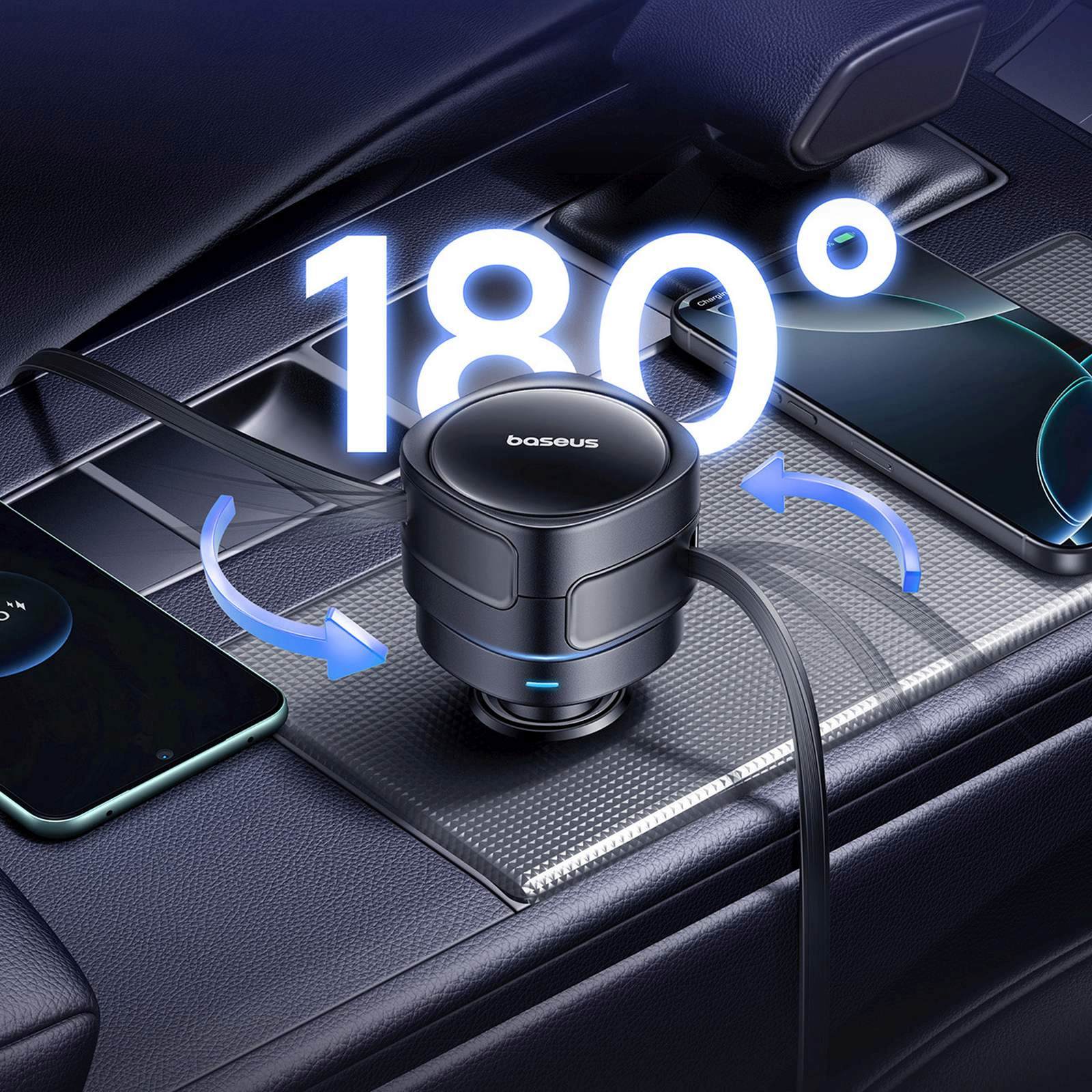 Vehicle Jump Starters – USB-C USB-A car charger with retractable - Carlat