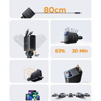 Vehicle Jump Starters – USB-C USB-A car charger with retractable - Carlat