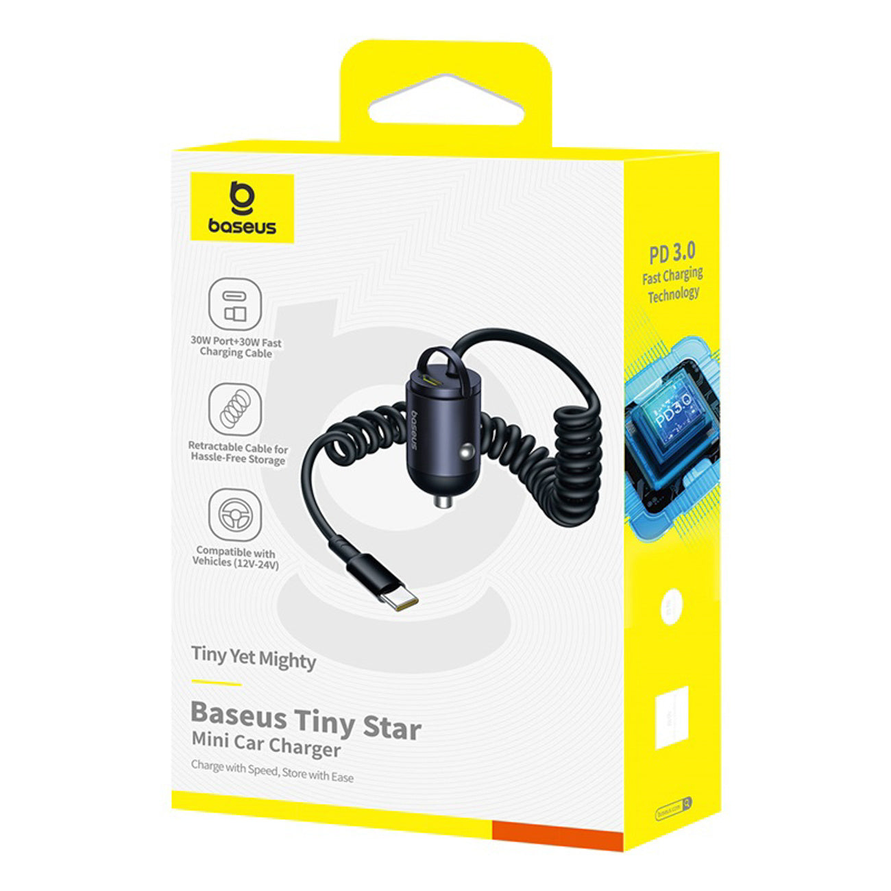 Vehicle Jump Starters – USB-C car charger with built-in 30W - Carlat